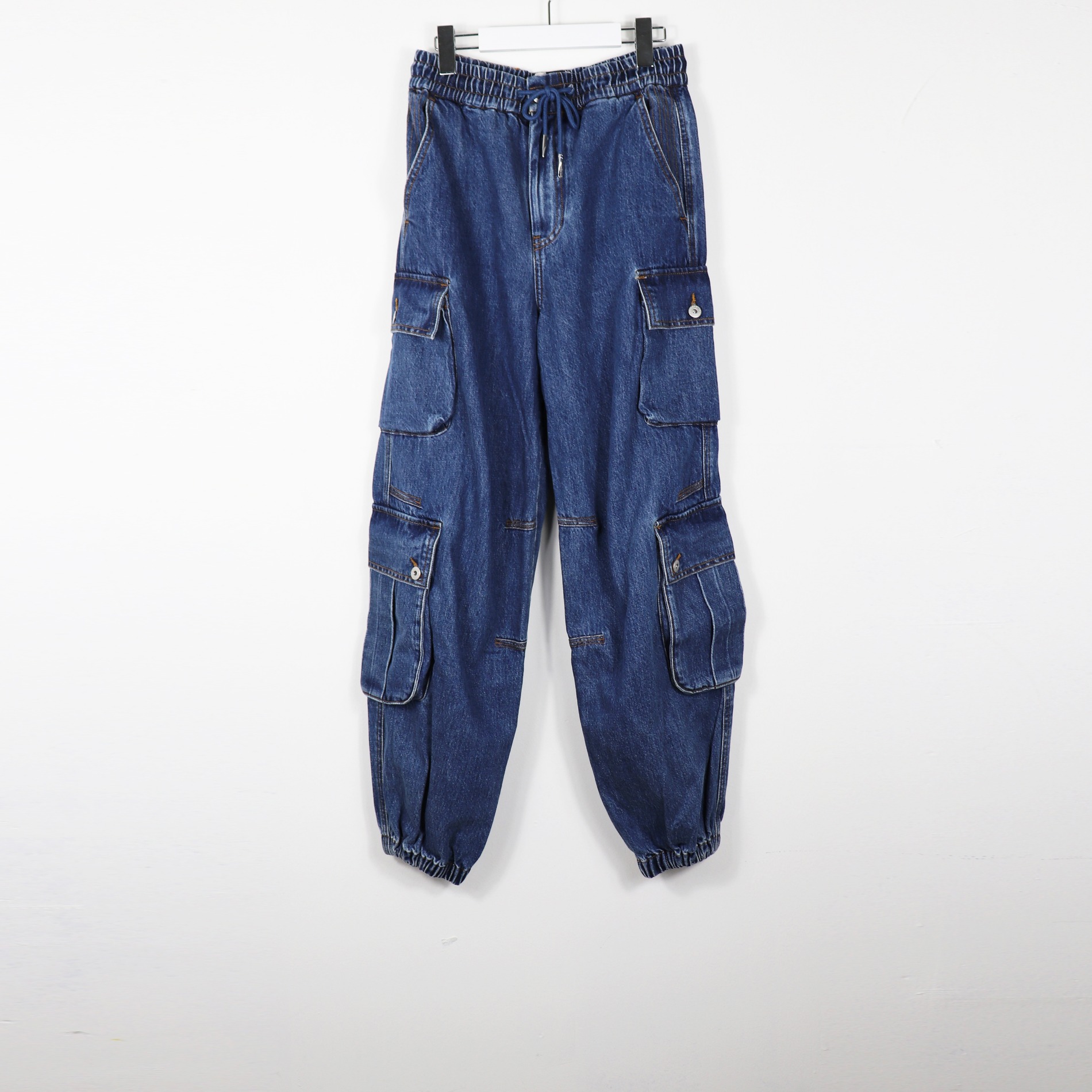 FENG CHEN WANG WASHED JEANS BLUE