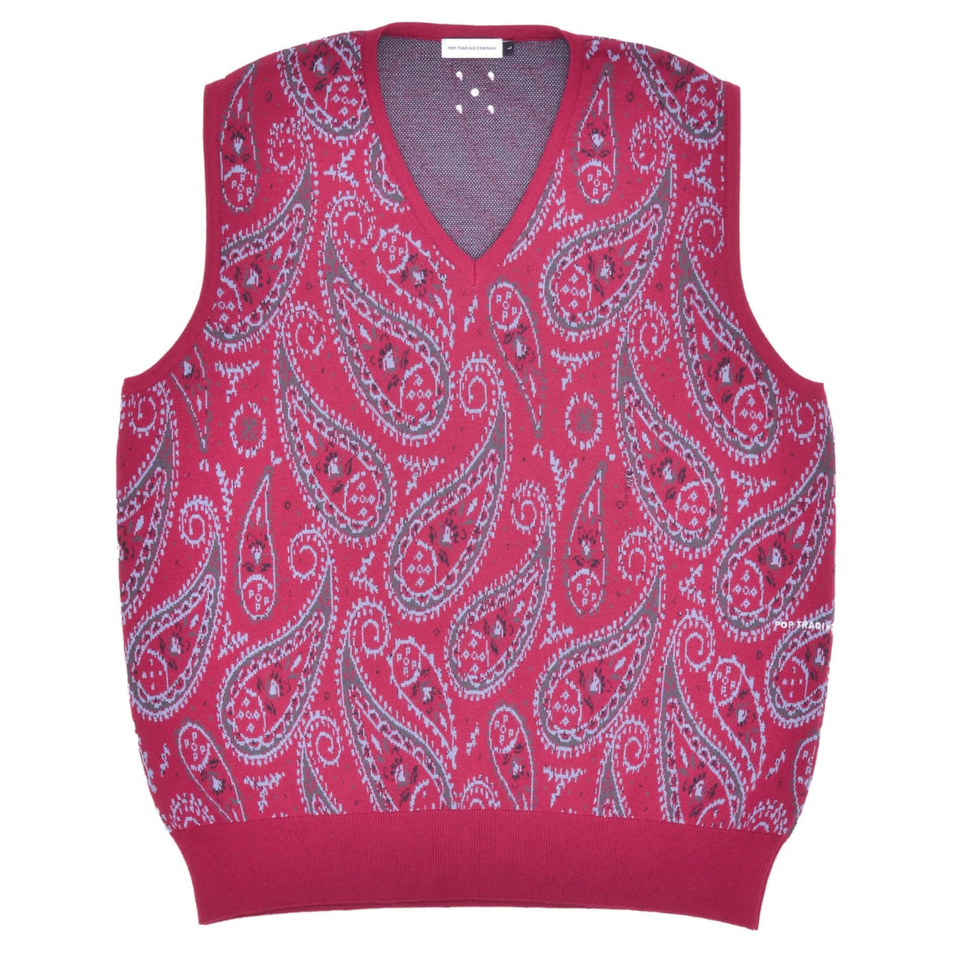 POP TRADING COMPANY KNITTED SPENCER RASPBERRY