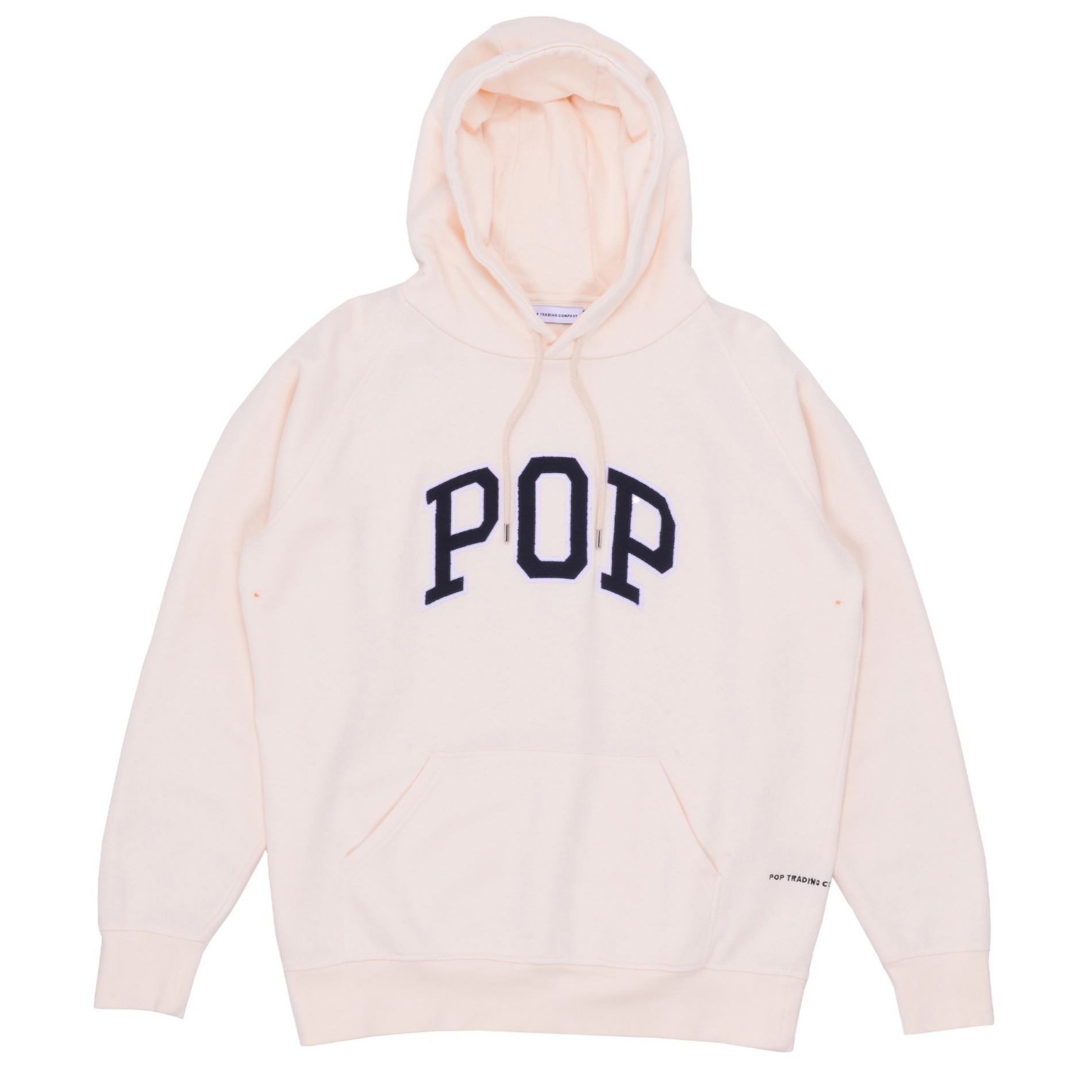 SS23 POP TRADING COMPANY ARCH HOODED SWEAT OFF WHITE