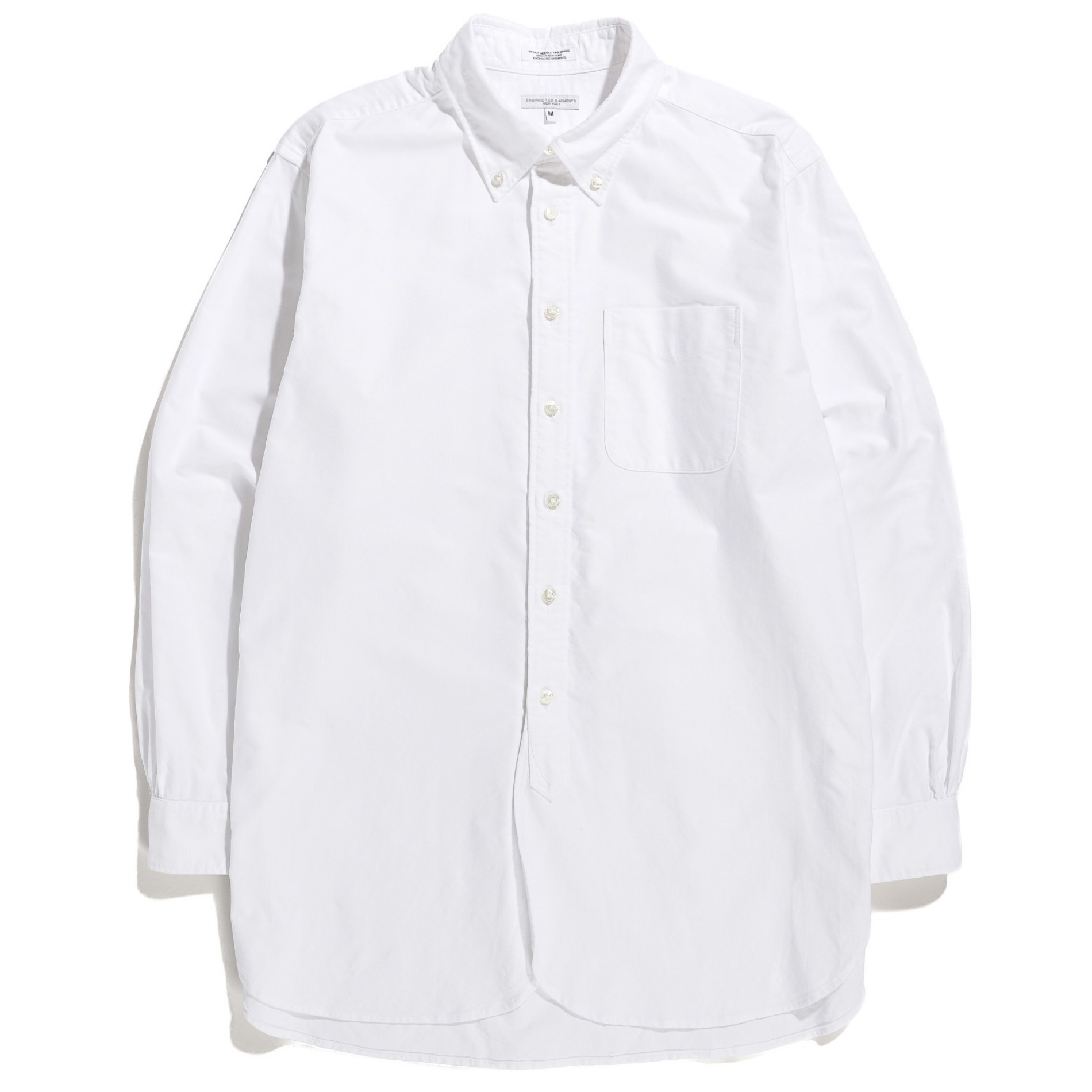 SS23 ENGINEERED GARMENTS 19 CENTURY BD SHIRT WHITE 100S 2PLY BROADCLOTH