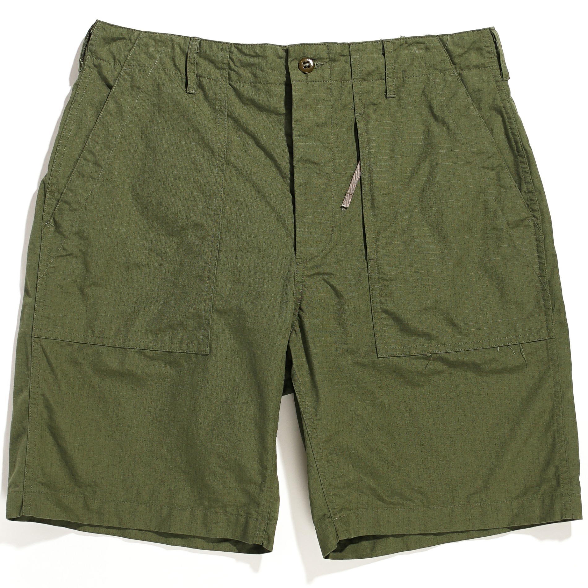 SS23 ENGINEERED GARMENTS FATIGUE SHORT OLIVE COTTON RIPSTOP