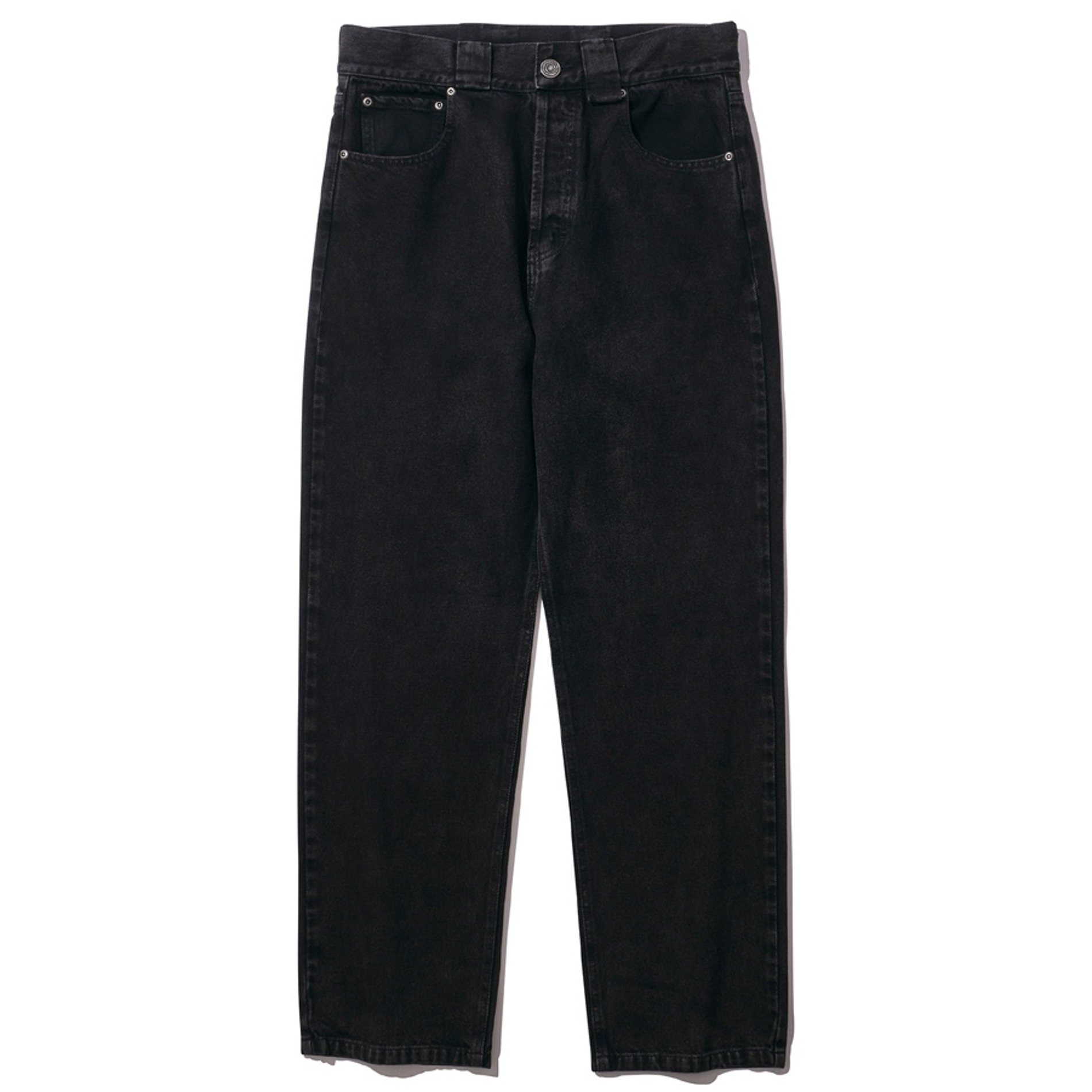 AW23 WILLY CHAVARRIA LOVE GARAGE JEAN WAHSED BLACK